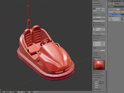 Bumper Car 3D Model