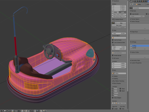 Bumper Car 3D Model