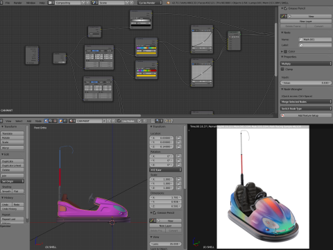 Bumper Car 3D Model