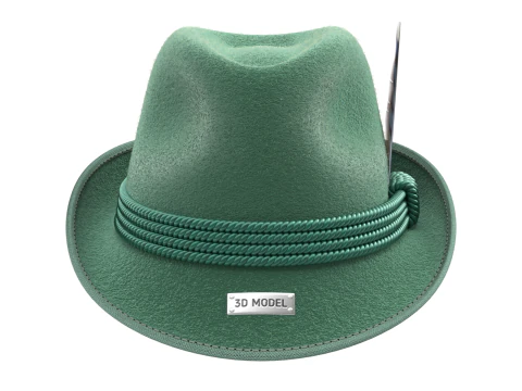 传统德国帽子 3D 模型