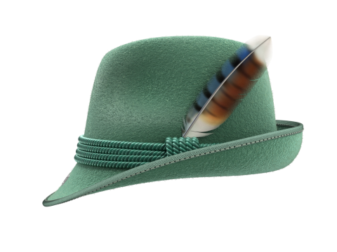 Traditional German Hat Model 3D
