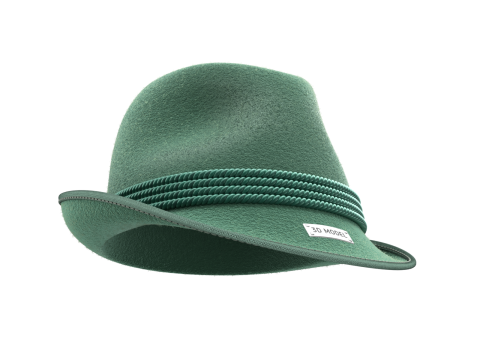 Traditional German Hat Model 3D