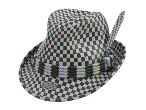 传统德国帽子 3D 模型