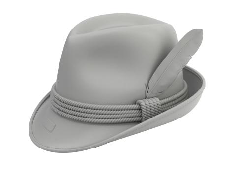 Traditional German Hat Model 3D