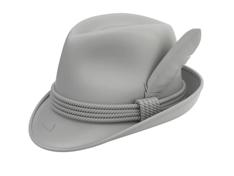 传统德国帽子 3D 模型