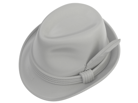 Traditional German Hat Model 3D