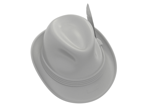 Traditional German Hat Model 3D