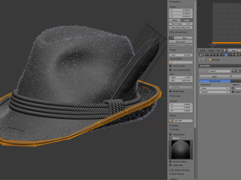 Traditional German Hat Model 3D