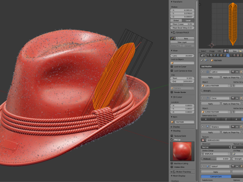 Traditional German Hat Model 3D