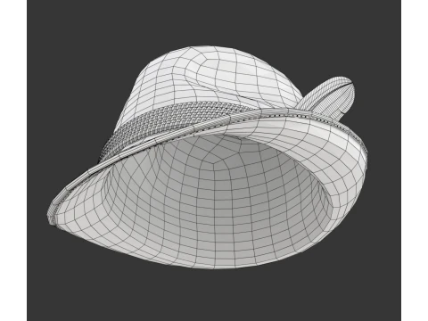 传统德国帽子 3D 模型
