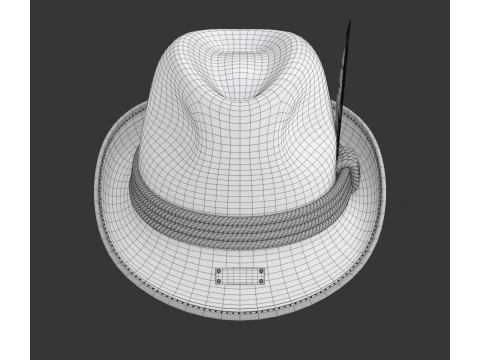 传统德国帽子 3D 模型