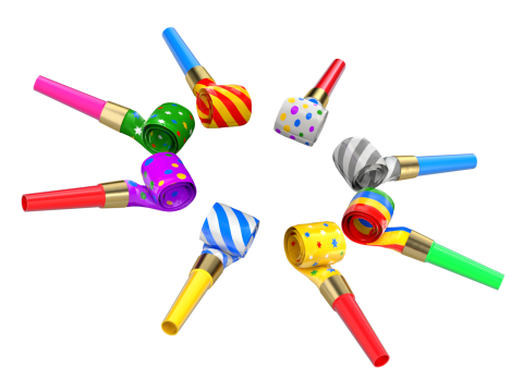 Party Whistle Animation 3D-Modell