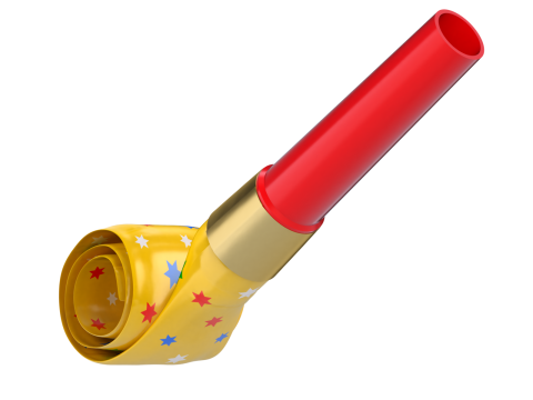 Party Whistle Animation 3D-Modell
