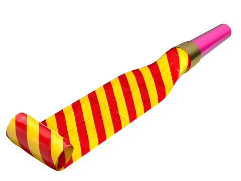 Party Whistle Animation 3D-Modell