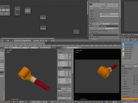 Party Whistle Animation 3D-Modell