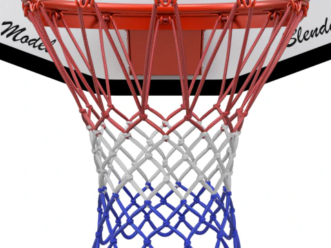 Basketball Rim With Backboard 3D Model