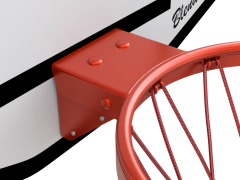 Basketball Rim With Backboard 3D Model
