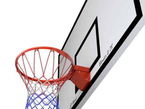 Basketball Rim With Backboard 3D Model