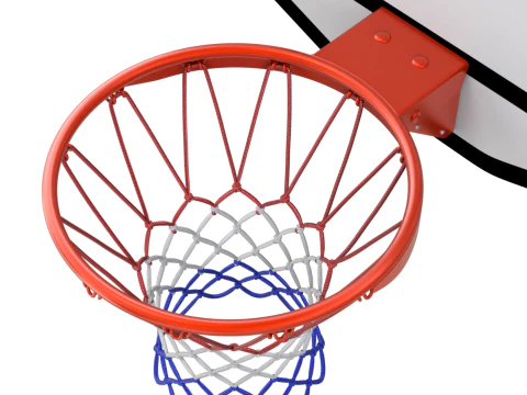 Basketball Rim With Backboard 3D Model