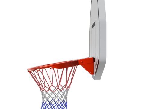 Basketball Rim With Backboard 3D Model