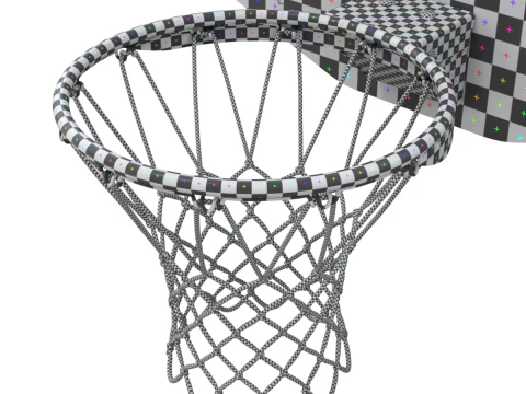 Basketball Rim With Backboard 3D Model