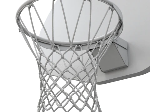 Basketball Rim With Backboard 3D Model
