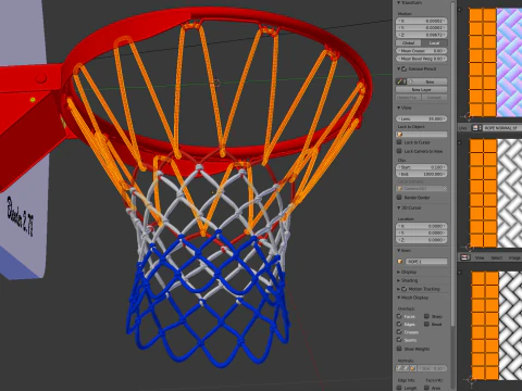 Basketball Rim With Backboard 3D Model