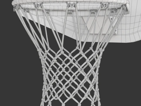 Basketball Rim With Backboard 3D Model
