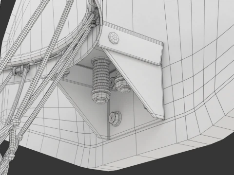 Basketball Rim With Backboard 3D Model