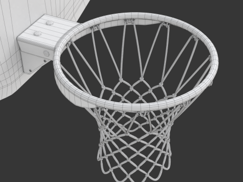 Basketball Rim With Backboard Modelo 3D