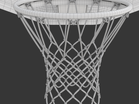 Basketball Rim With Backboard Modelo 3D