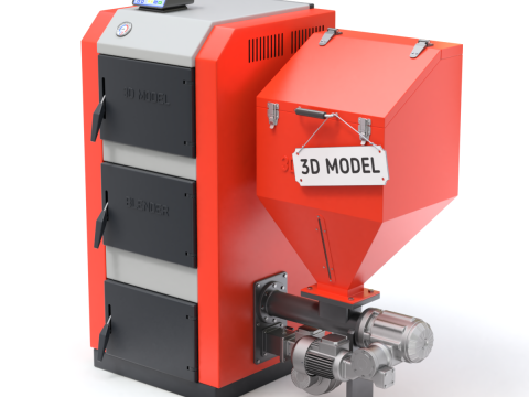Pellet Boiler 3D Модель