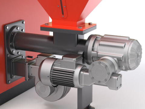 Pellet Boiler Modello 3D