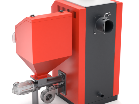 Pellet Boiler Modello 3D