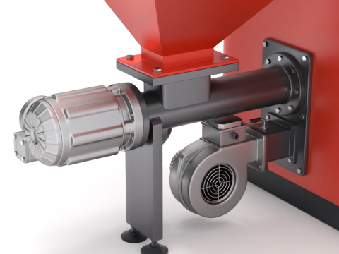Pellet Boiler Modello 3D