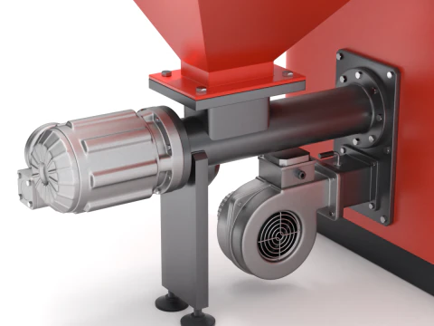 Pellet Boiler 3D Model
