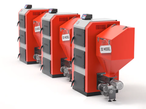 Pellet Boiler 3D Model