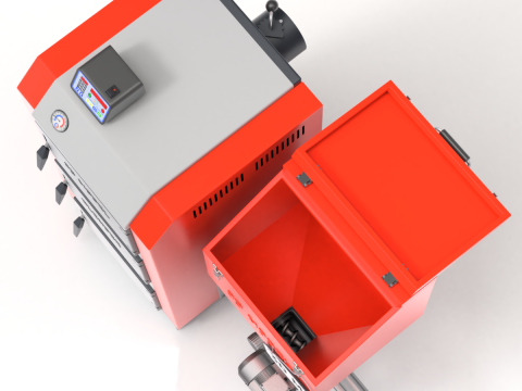 Pellet Boiler Modello 3D