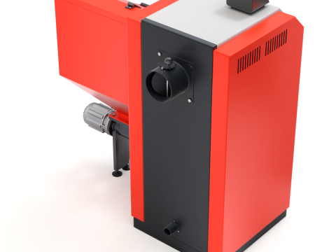 Pellet Boiler Modello 3D