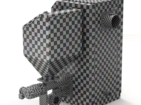 Pellet Boiler 3D Model