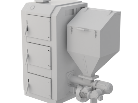 Pellet Boiler Modello 3D