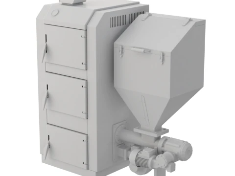 Pellet Boiler 3D Model