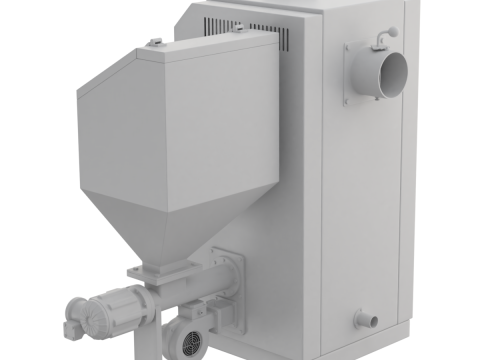 Pellet Boiler Modello 3D