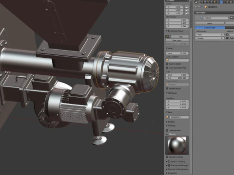 Pellet Boiler 3D Model