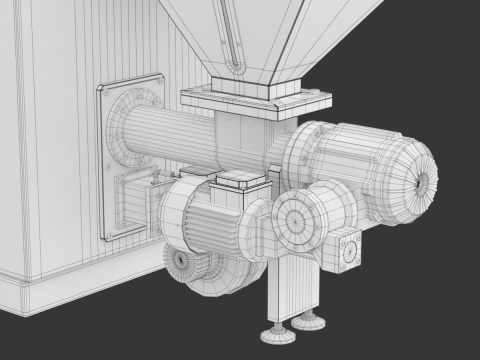 Pellet Boiler Modello 3D
