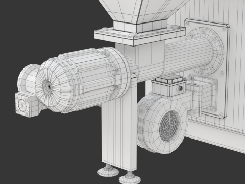 Pellet Boiler Modello 3D