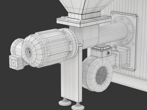 Pellet Boiler 3D Model