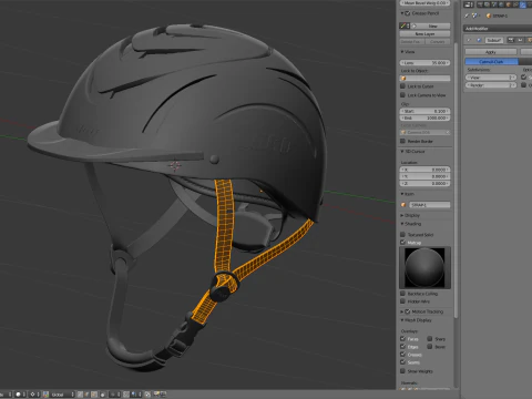 Casco da equitazione Modello 3D