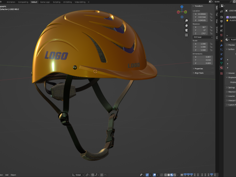 Riding Helmet 3D-Modell