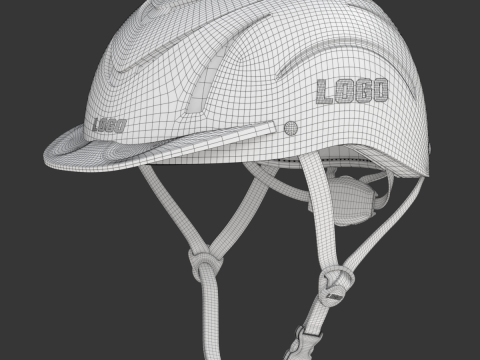 Riding Helmet 3D-Modell